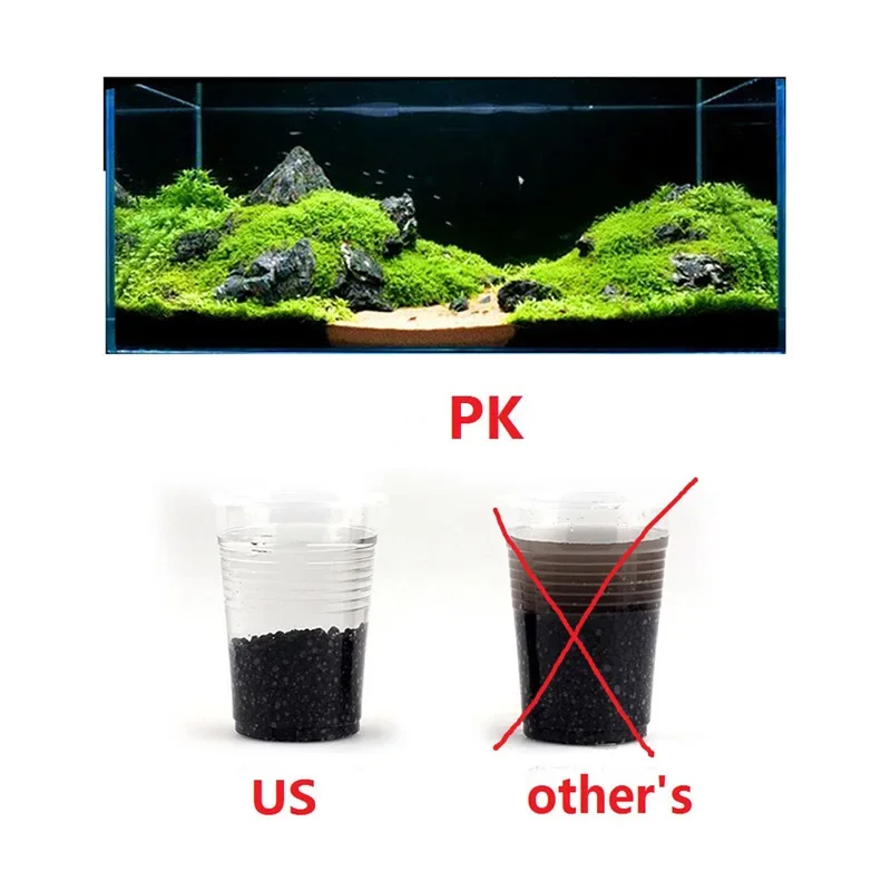 Aquarium Plant Seed Soil Aquarium Planted Substrate Sand Soil Fertilizer Mud for Fish Tank Plants Care Aquatic Pet Supplies 100g