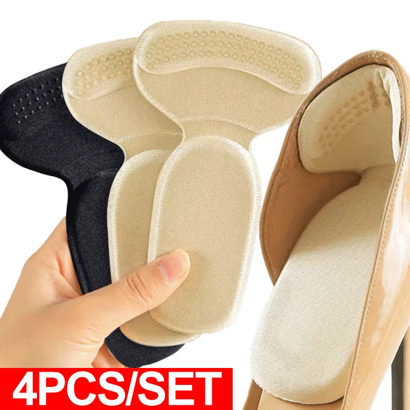 2/4pcs Shoe Heel Insoles Foot Heel Pad Sports Shoes Adjustable Antiwear Inserts Insoles Heel Protector Sticker Insole Brioche