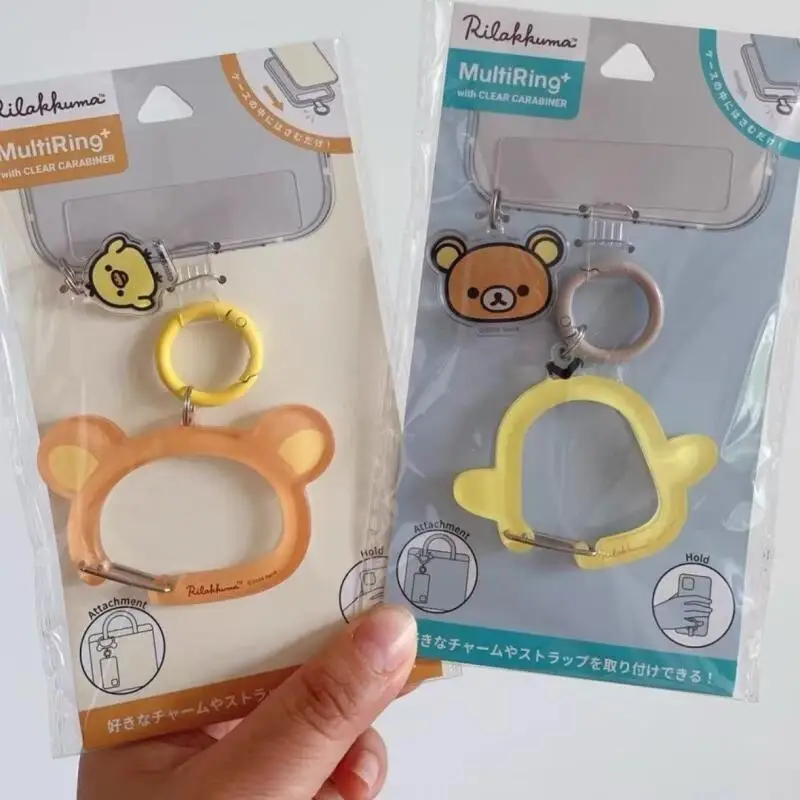 Rilakkuma Kiiroitori Acrylic Carabiner Backpack Decoration Keychain Mobile Phone Pendant Couple Pendant Classmate Birthday Gift