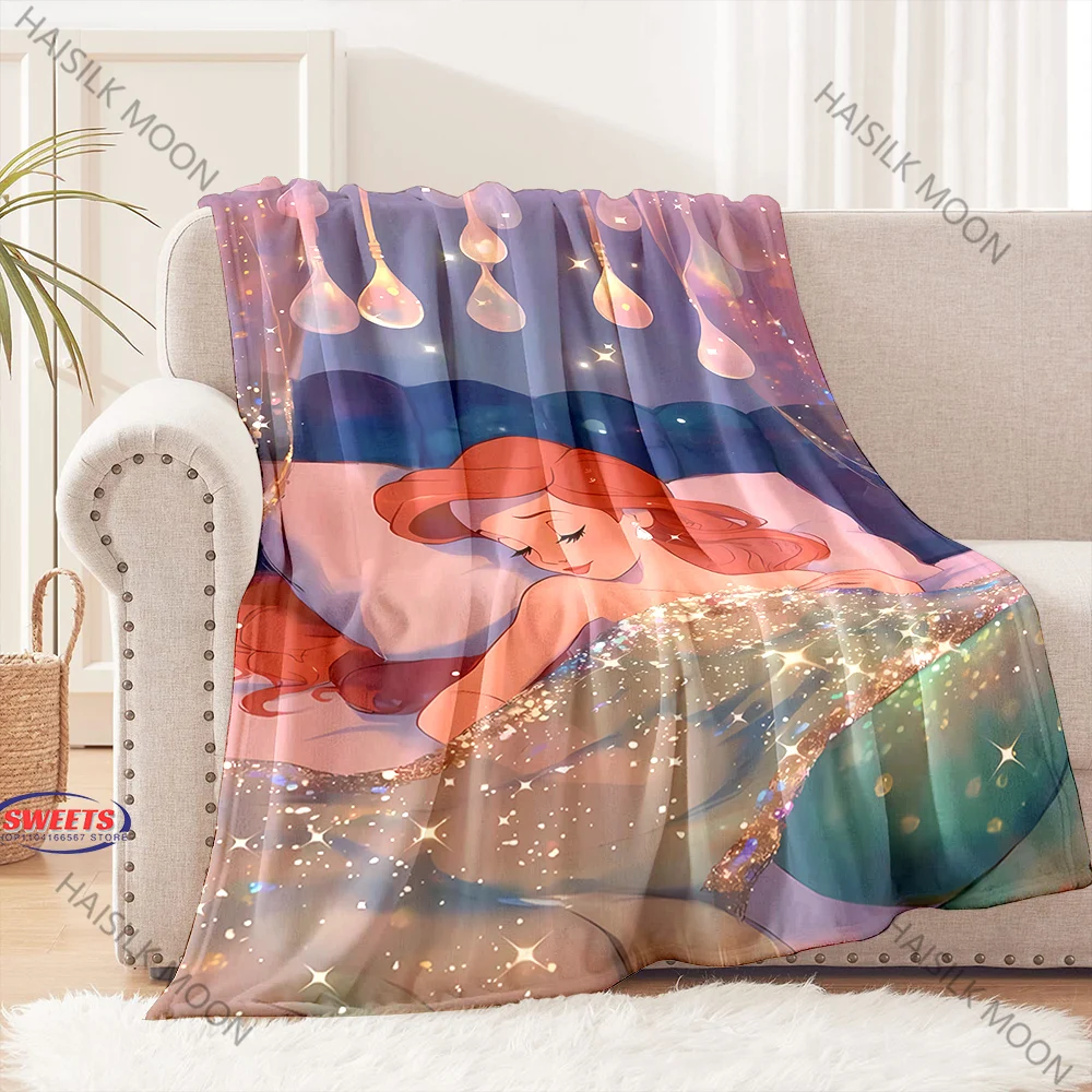 

New Arrive! Disney Sleeping Beauty All Princess Printed Blanket for Livingroom Bedroom Sofa Picnic,Outdoor Leisure Nap Nice Gift