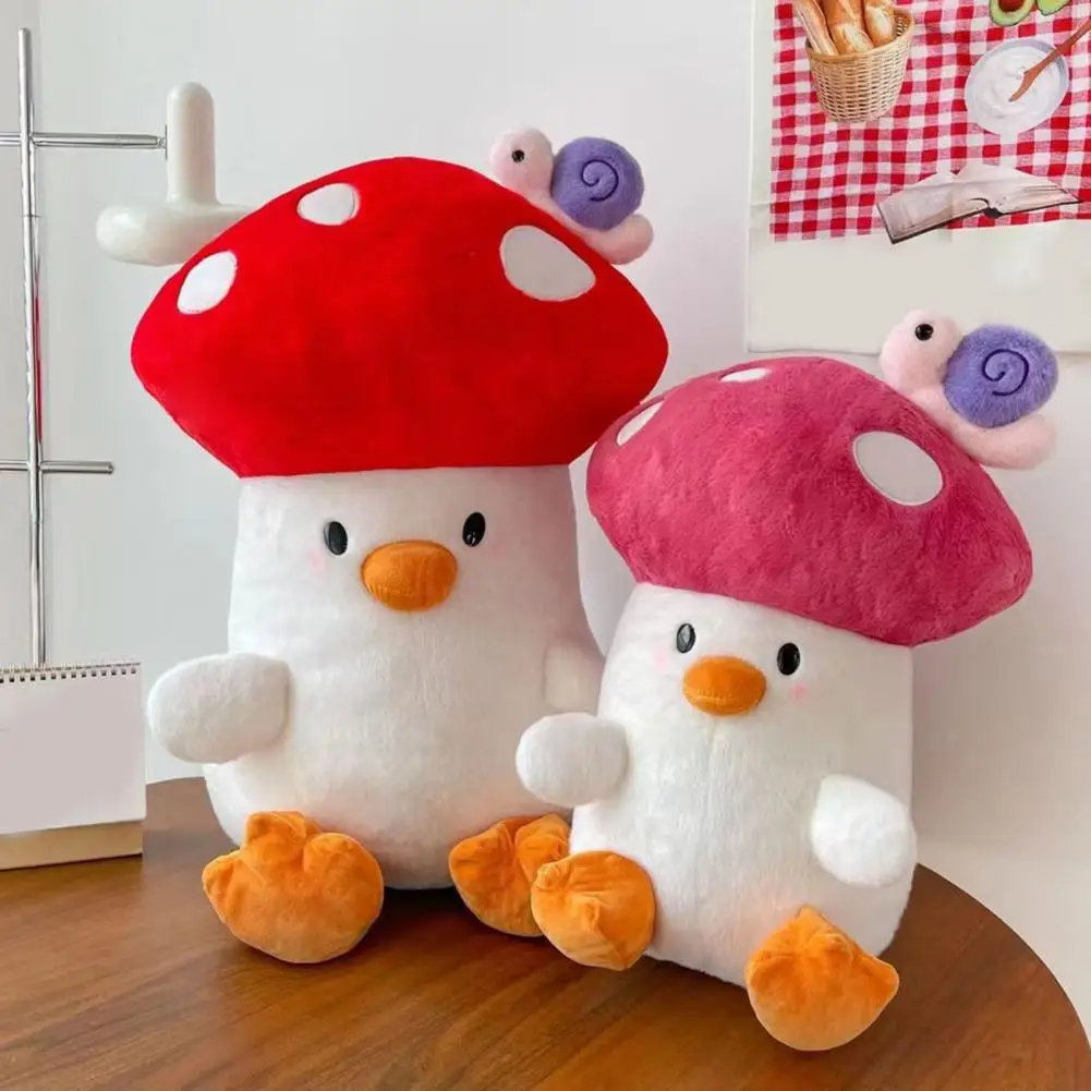 

Safe Soft Plush Toy Brightly Colored Mushroom Chick Plush Doll Soft Stuffed Animal Toy for Kids Adults Gift for Girls