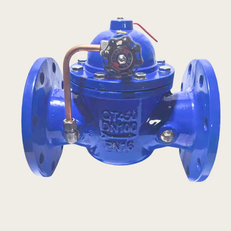 100X-16Q six-in-one valve remote control float valve hydraulic controllability flange connection noiseless ink valve body