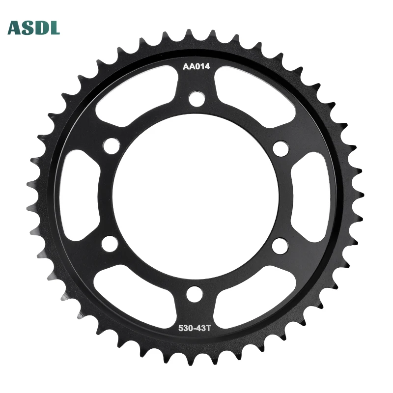 530 43T 20CrMnTi Motorcycle Rear Sprocket For MuZ Road 1000 S 2003 For Yamaha YZF-R7 OWO2 1999-2001 YZF R1 4XV 5PW 1998-2003