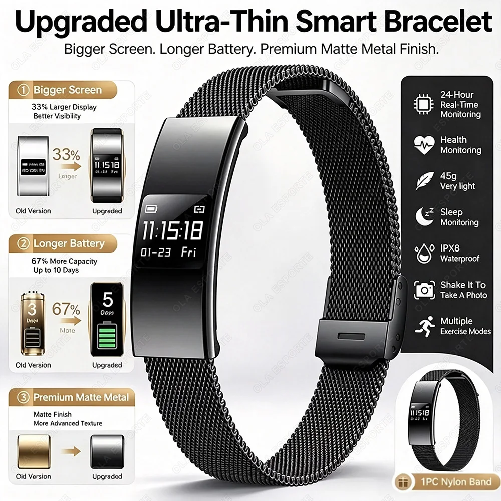 NEW Waterproof Swim SmartBracelet Men Heart Rate Sleep Monitoring Fitness Tracker Sports Wristband Fashion Women Bracelet HT30