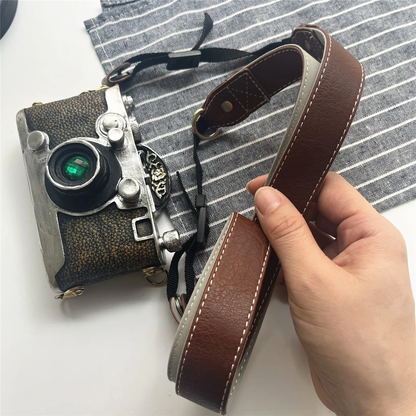 حزام الكاميرا من جلد البولي يوريثان، ملحقات التصوير الفوتوغرافي القابلة للتعديل، ملحقات الكاميرا الفاخرة، حزام كتف كاميرا بسيط