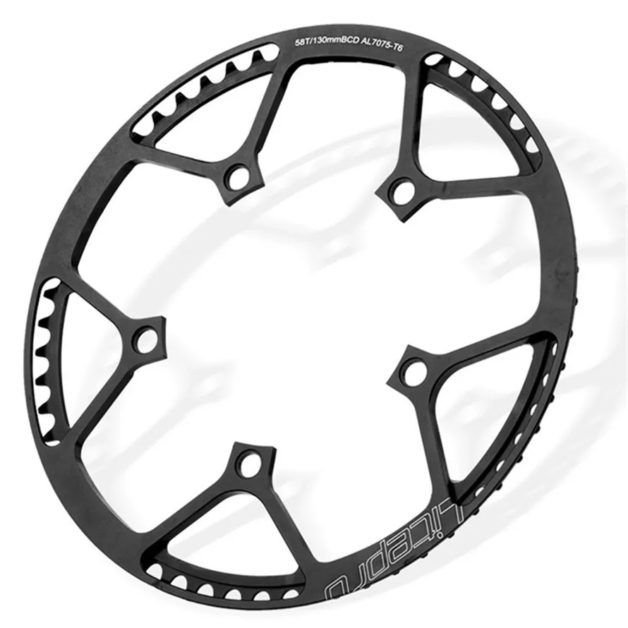 Litepro 45 47 53 56 58T po jednom chainring skládací MTB bicykl kliková BCD 130mm kolo sprocket silnice jízdní kolo slitina crankset