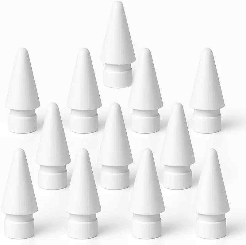 교체용 애플 펜슬 팁(12팩) – 프로, USB-C, 2세대 및 1세대와 호환 가능 – 오리지널 소재 펜촉