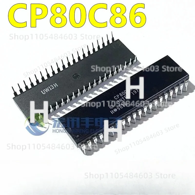 For Harris CP80C86 CPU 5MHz DIP40 CMOS 8086 Processor X86 Microprocessor # 96-9