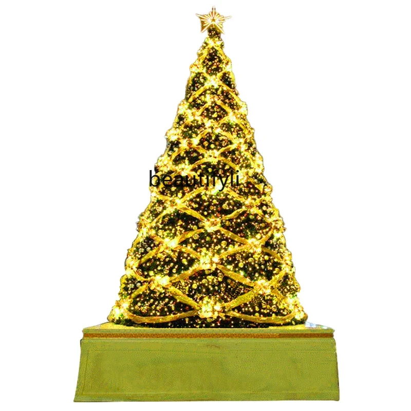 

Christmas decoration large Christmas tree 4/5/6 set outdoor frame shopping mall scene layout