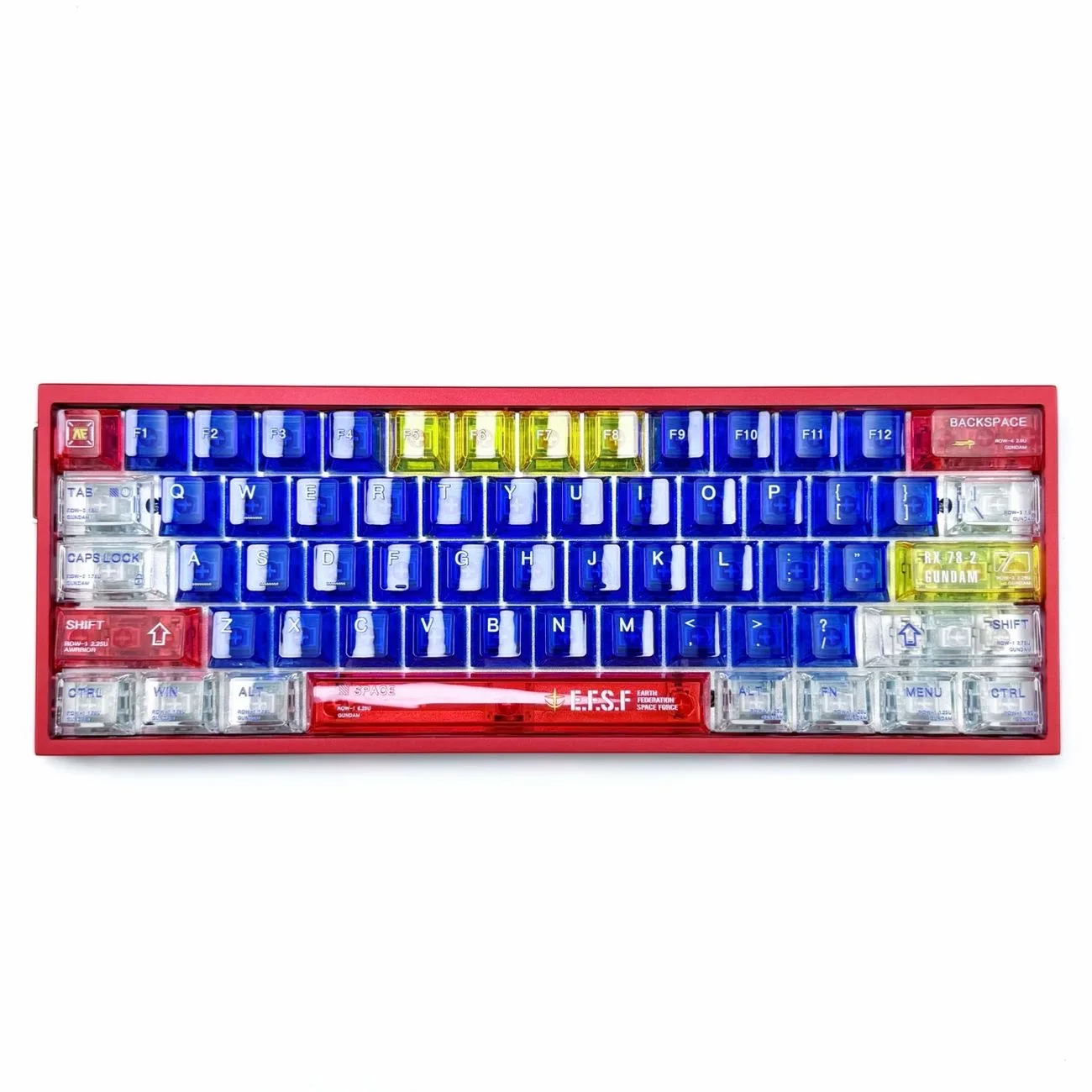 

Steel Wing Warrior 140 клавиш Cherry Profile UV Print Материал для ПК с блеском для механической клавиатуры 61 64 68 87 96 104 108 MX