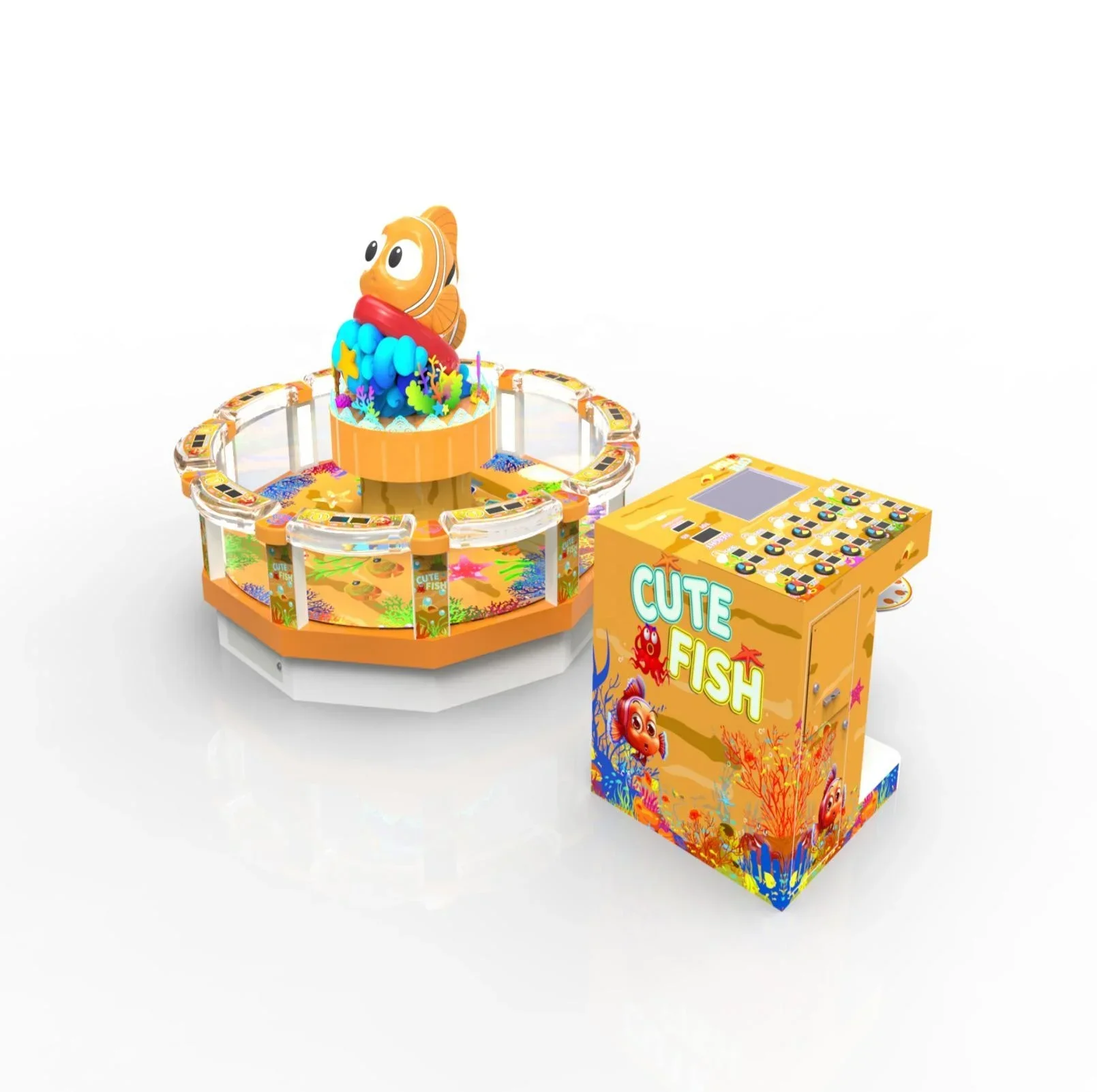 High Quality cute fish fishing game machine tickets redemption machine