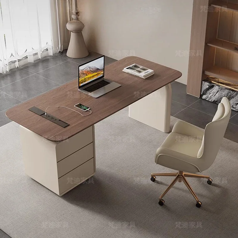 

Modern Creative Office Desks Nordic Cream Style Wood Office Desks Beauty Salon Consult Office Furniture Bureau De Chambre FYOD
