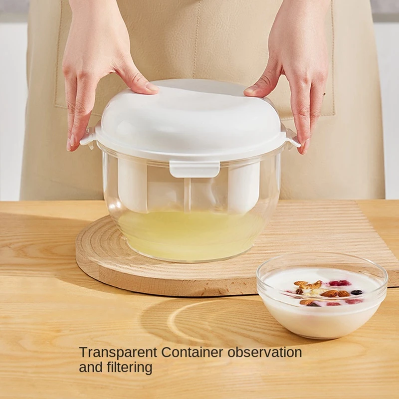 Coffee Yogurt Filter Maker Self-Made Greek- Yogurt Soybean Milk Cheese Whey Separator Water Draining Fine Mesh Strainer, Durable