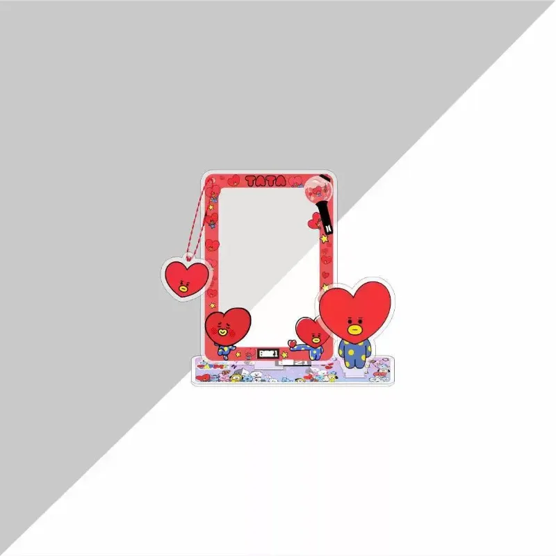 BT21 Cartoon Image Card Insertion Frame Standing Small Card Storage Pendant Desktop Decoration Accessories Star Periphery view 2