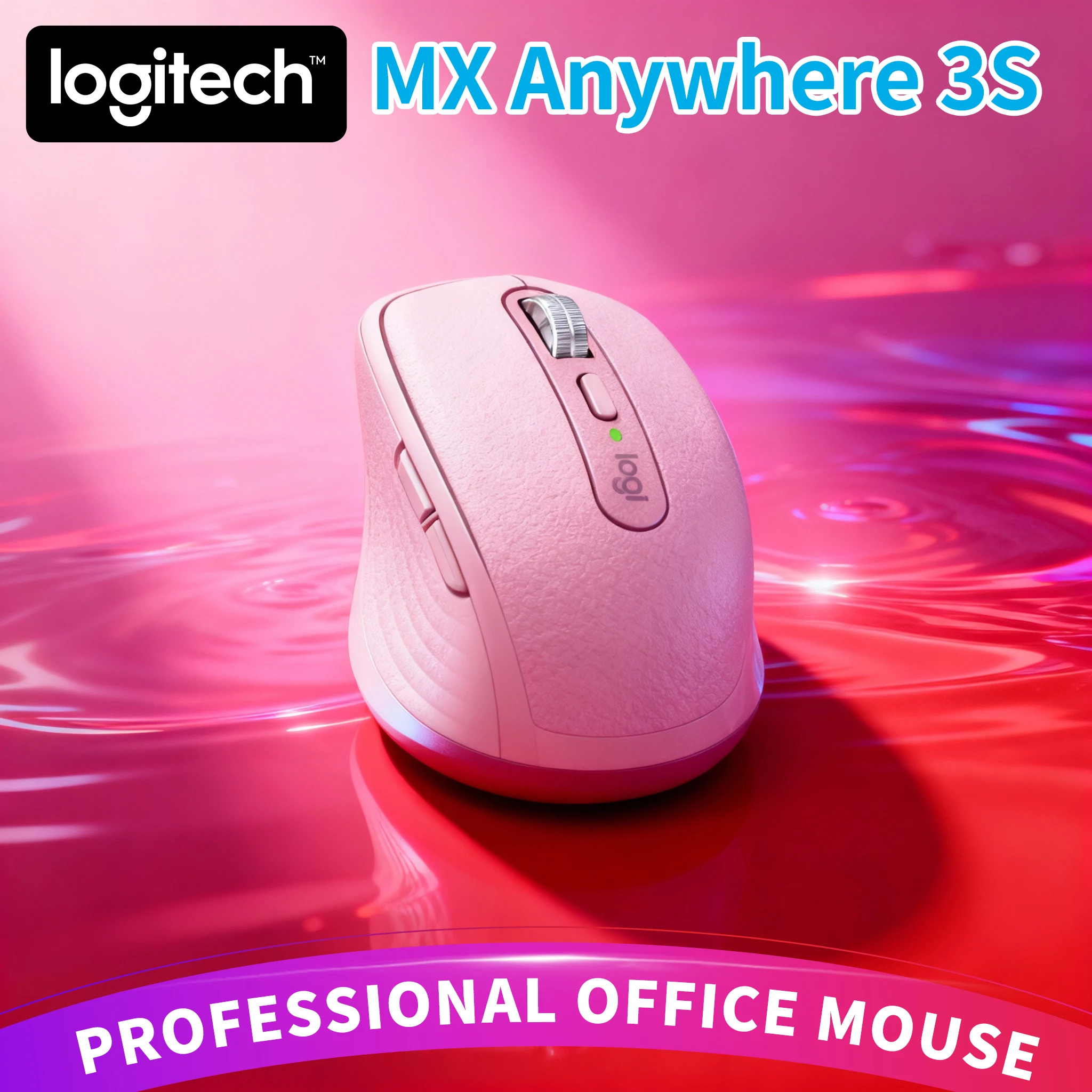

Logitech MX Anywhere 3S Wireless Silent Bluetooth Ergonomic Mouse MagSpeed Dual Mode for Travel Business Home Office Work