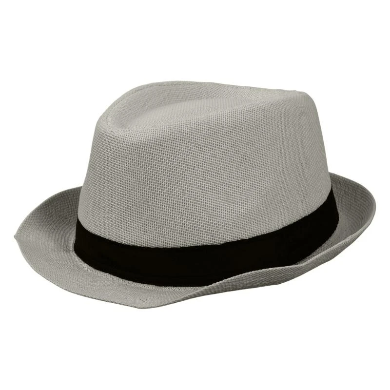 

A52E Short Brim Fedora Hats Mens 1920 Gangster Vintage Hat with Black Bands 8 Solid Color Size Fit Most