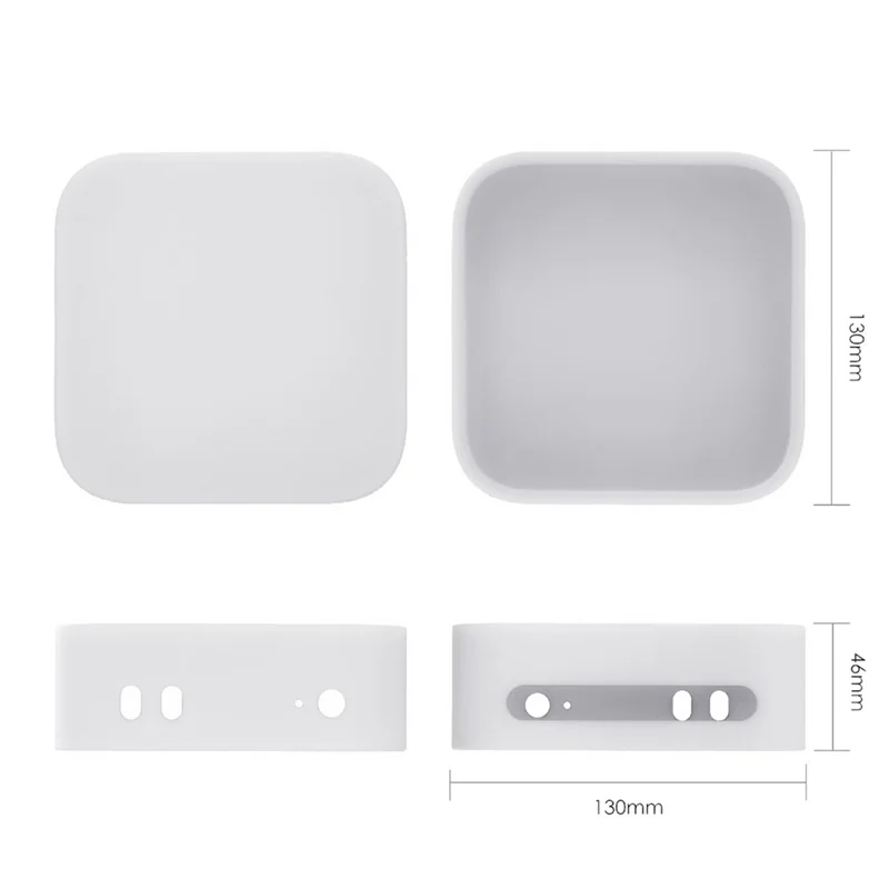 Para 2024 Mac Mini M4/M4 Pro Funda protectora de silicona Ajuste preciso, cubierta a prueba de polvo y caídas para una mayor durabilidad B