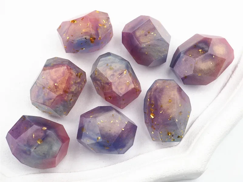 DIY كريستال غير النظامية حجر قالب من السيليكون هندسية الأوجه الأحجار الكريمة كريستال سبار خام كريستال الايبوكسي الراتنج العفن #1