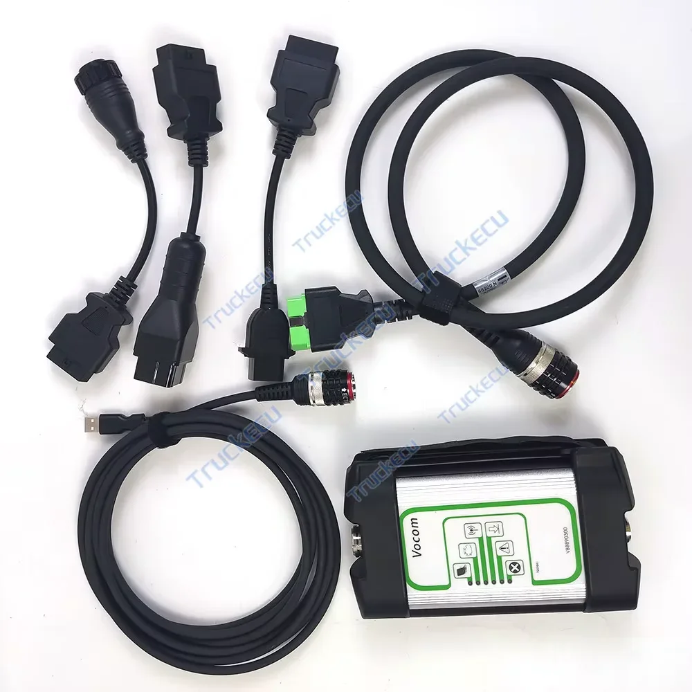 Kit de Diagnóstico Tech Tool para Camiones, Excavadoras y Autobuses Euro6 Fh Fm Vocom, Herramienta de Diagnóstico para Renault UD MACK Blue Head Vocom 88890300