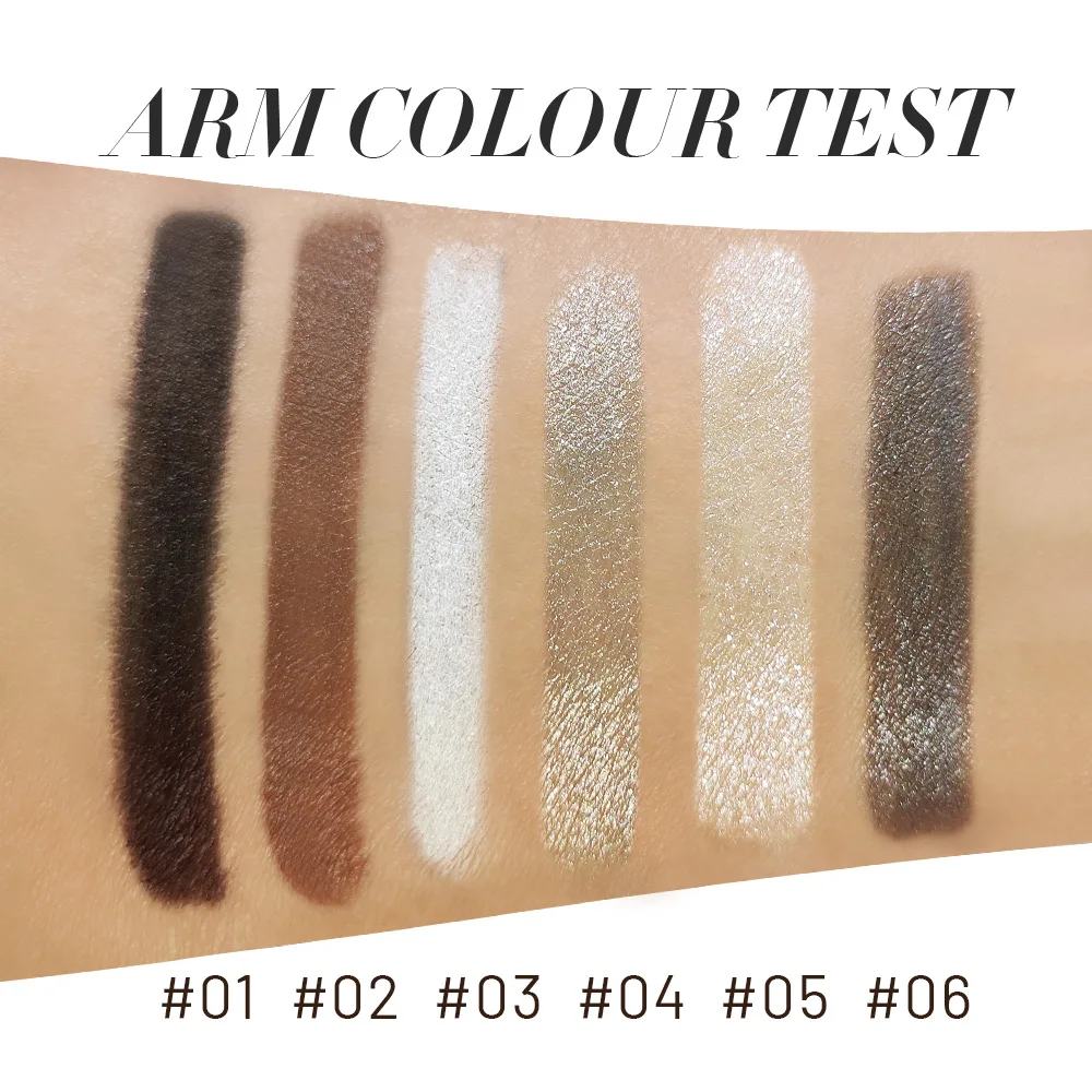 قلم تحديد عيون مقاوم للماء، ظلال عيون غير لامعة، تركيبة سريعة الجفاف، تصميم طرف واحد، مصطبغ للغاية، مقاوم للتلطخ طوال اليوم