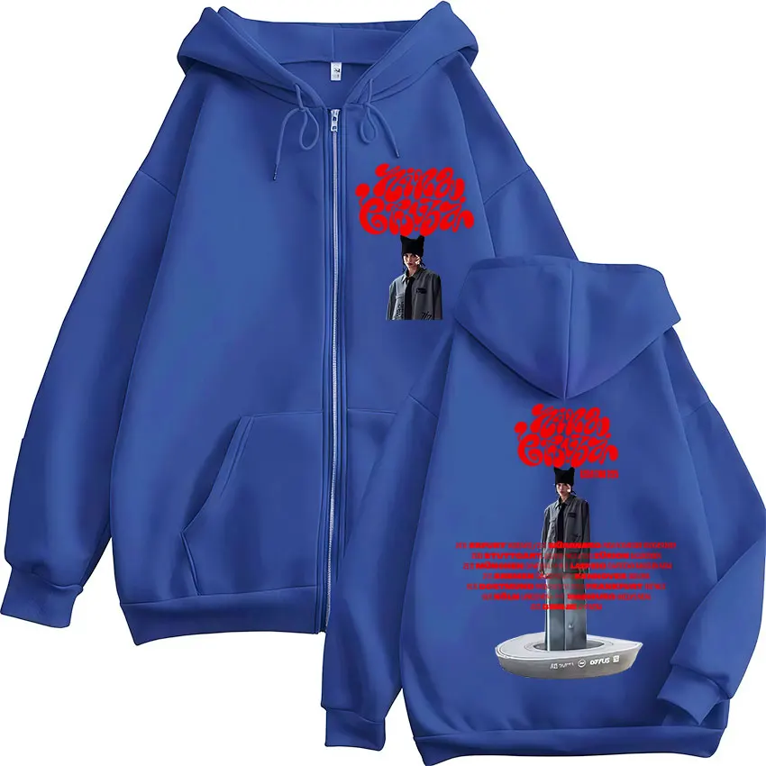 المغني نينا تشوبا ألبوم جولة زمم هودي الرجال النساء الملابس موضة Harajuku سستة بلوزات عادية المتضخم سترة هوديي #5