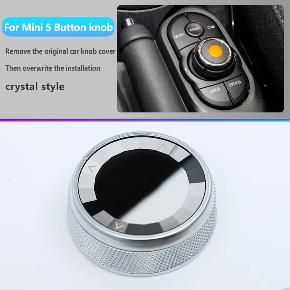 Crystal Ceramic Car Multimedia Button Knob Cover for BMW MINI R50 F54 R56 F55 F56 F57 F60 Interior Accessories