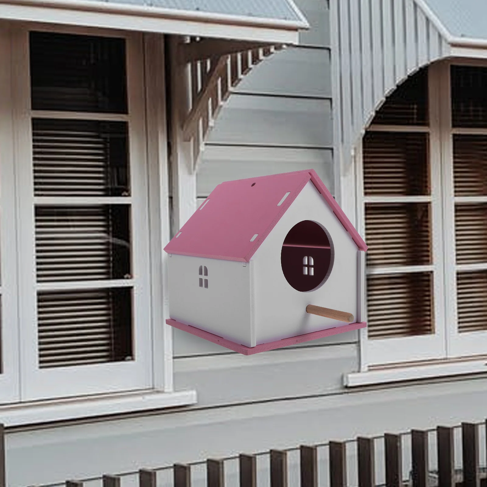 

Parrot Nest Warm Bird House Hut for Cage Pet The Bird's Parakeet Bed Pvc Hummingbird Outdoor