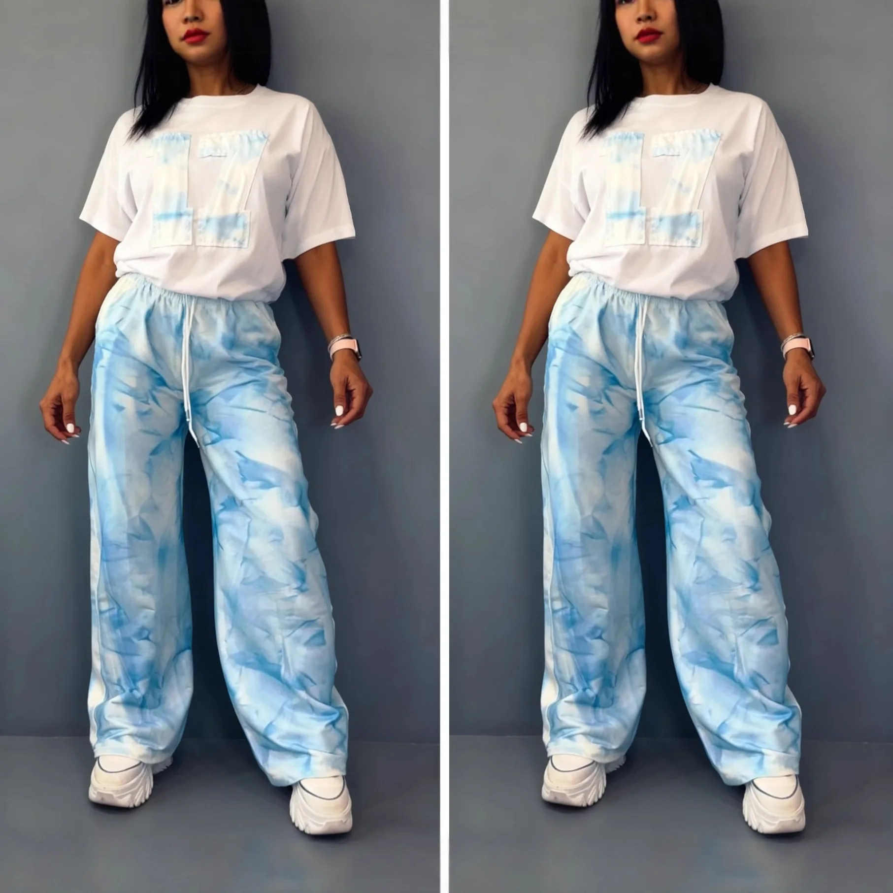 2피스 여성 세트 다시키 아프리카 의류 여름 가을 2026 패션 반팔 상의와 바지 세트 파티 여성용 매칭 세트