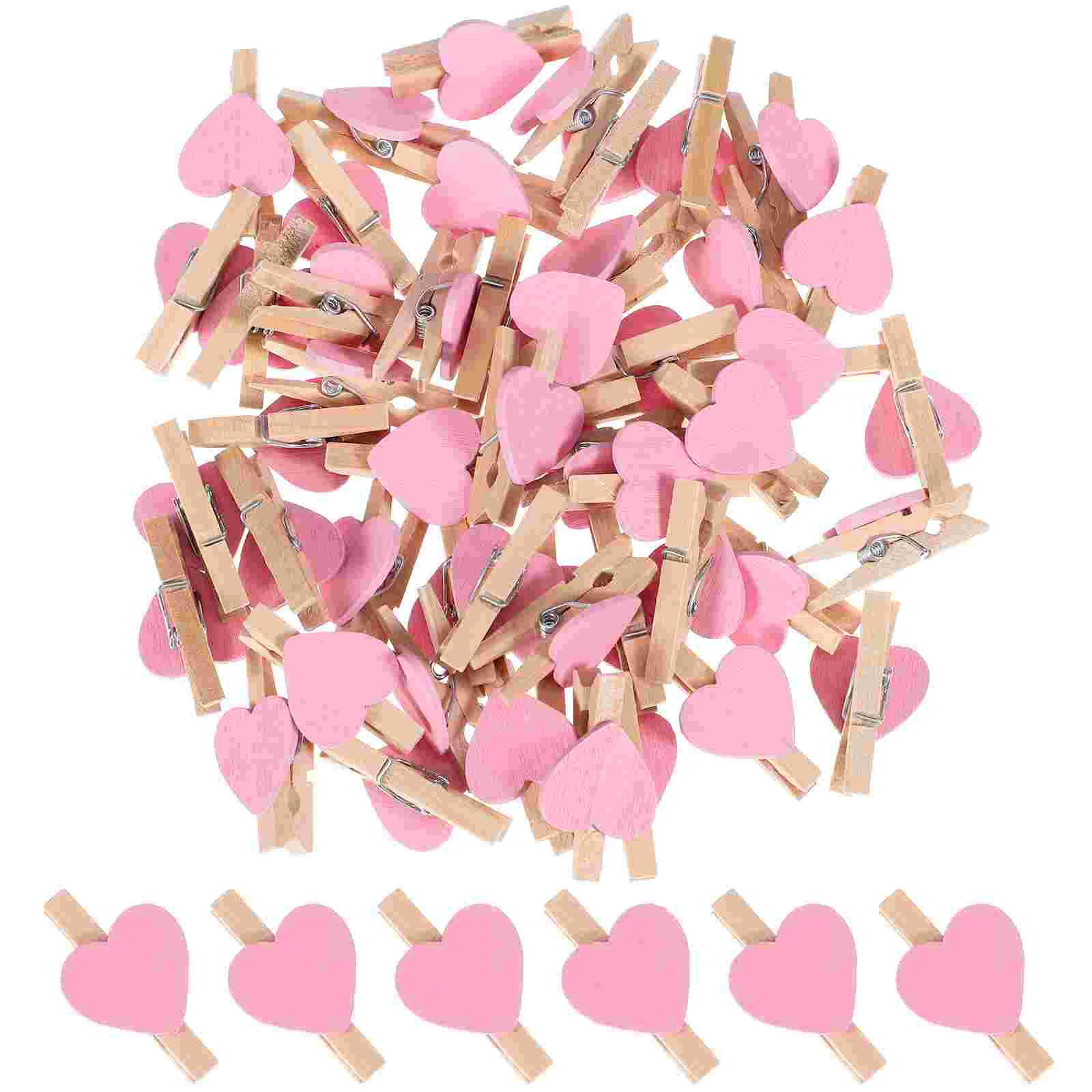 Pegs for Washing Clothes Photo Pink Office Decor Love Clip Baby Decorative Clips Wall Retro