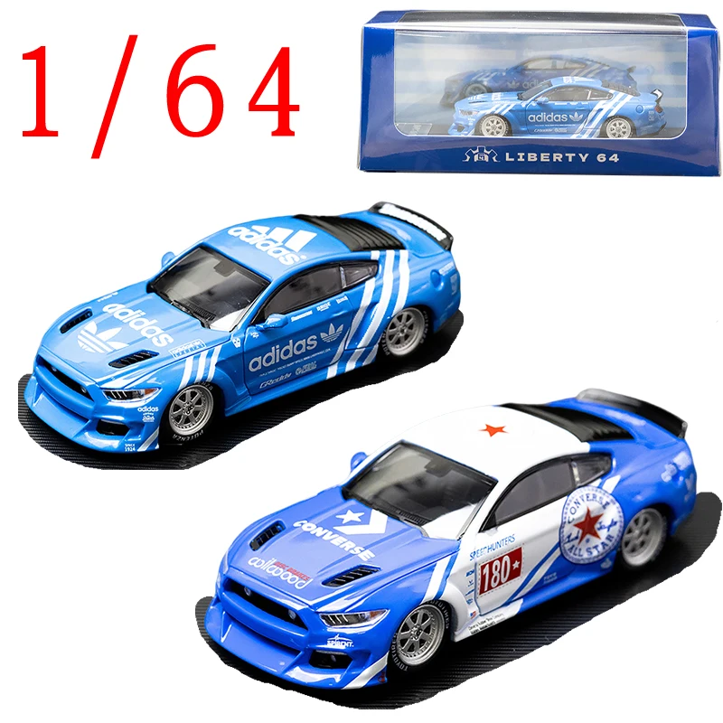 

Литой автомобиль Liberty, масштаб 1/64, модель суперкара Ford Mustang GT, сплав, игрушечный автомобиль Ford Mustang GT, модель подарочной коллекции, орнамент