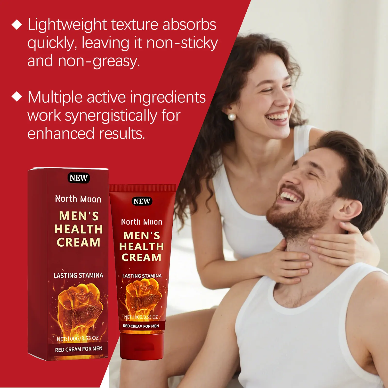كريم العناية بالجزء الخاص من North Moon Man يزيد من تكبير الجنس الدائم بدون تأثير جانبي وإزالة الرائحة ومستخلص نباتي كريم تدليك القضيب #4