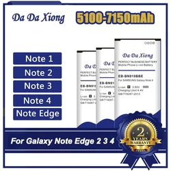 Hohe Kapazität Batterie Für Samsung Galaxy Note Rand 2 3 4 Telefon Ersatz Bateria N910H N910A N9150 N915K N7100 E250 N9000