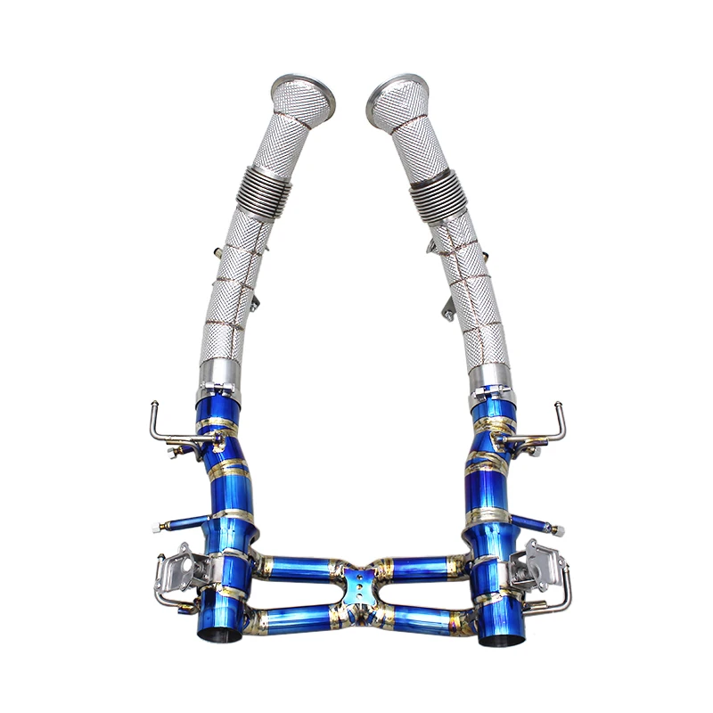 

Titanium Exhaust Pipe System For Ferrari SF90 3.9T V8 2019-2023 With OEM Valve Control Catback Exhaust System