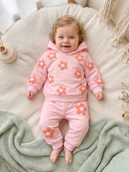 Flower Hoodie Jogger Set 1