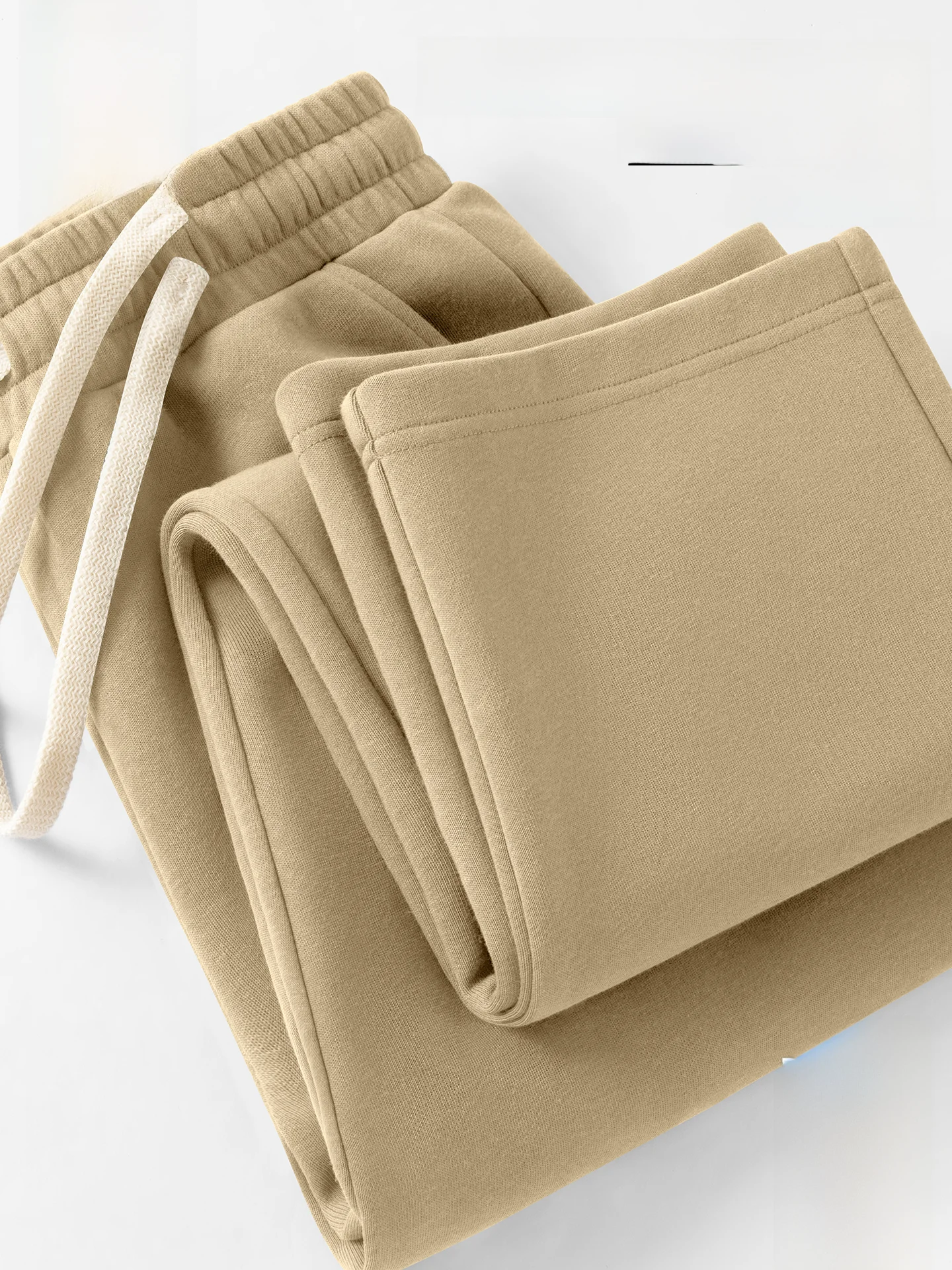 

Men's Khaki Straight Leg Sweatpants Spring 2026 Casual Trousers Korean Sle Drapey Comfortable Men's Pants