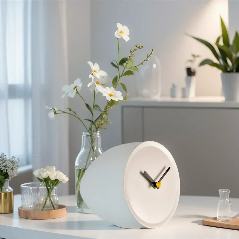 

Creative Corner Wall Clock, Modern Minimalist Hanging Clock for Living or Home, Trendy Ins-Style Design, Elegant Timepiece