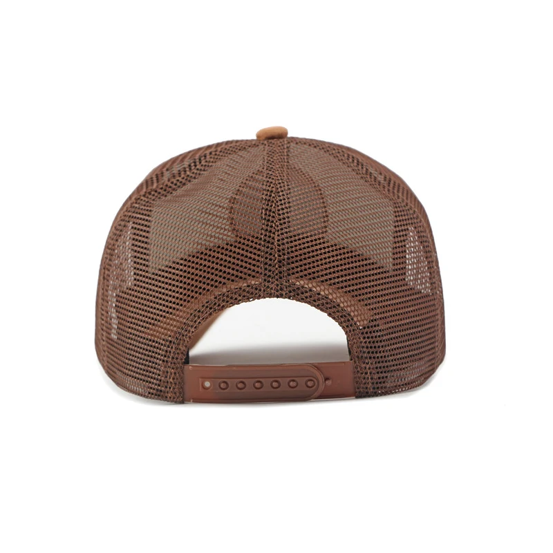 Unisex Summer Baseball Hat with Color Blocking Mesh Ventilation Embroidered Design and Polyester Neutral Grid Sport Duckbill Cap