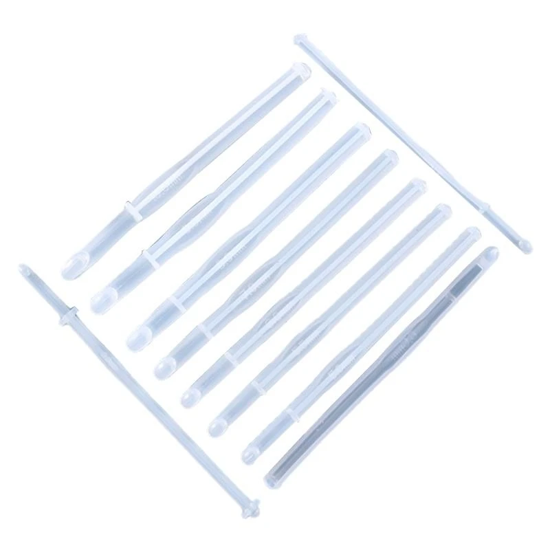 

10 Styles Crochet Hook Molds Set Epoxy Resin DIY Casting Silicone Mold Handcraft Art Yarn Weaving Tool Silicone Mold