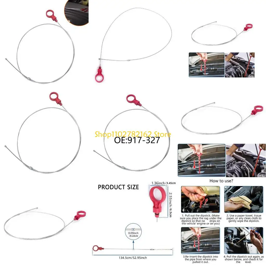 

547B Transmission Fluid Dipstick Accurate Oil Level Measurement Tool Replaces 917-327 Essential for Automotives