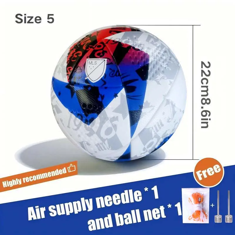 كرة قدم عالية الجودة بدون خياطة مقاومة للماء رقم المعيار. 5 مسابقة تدريب للطلاب البالغين، رياضية يومية خاصة سميكة مقاومة للانفجار