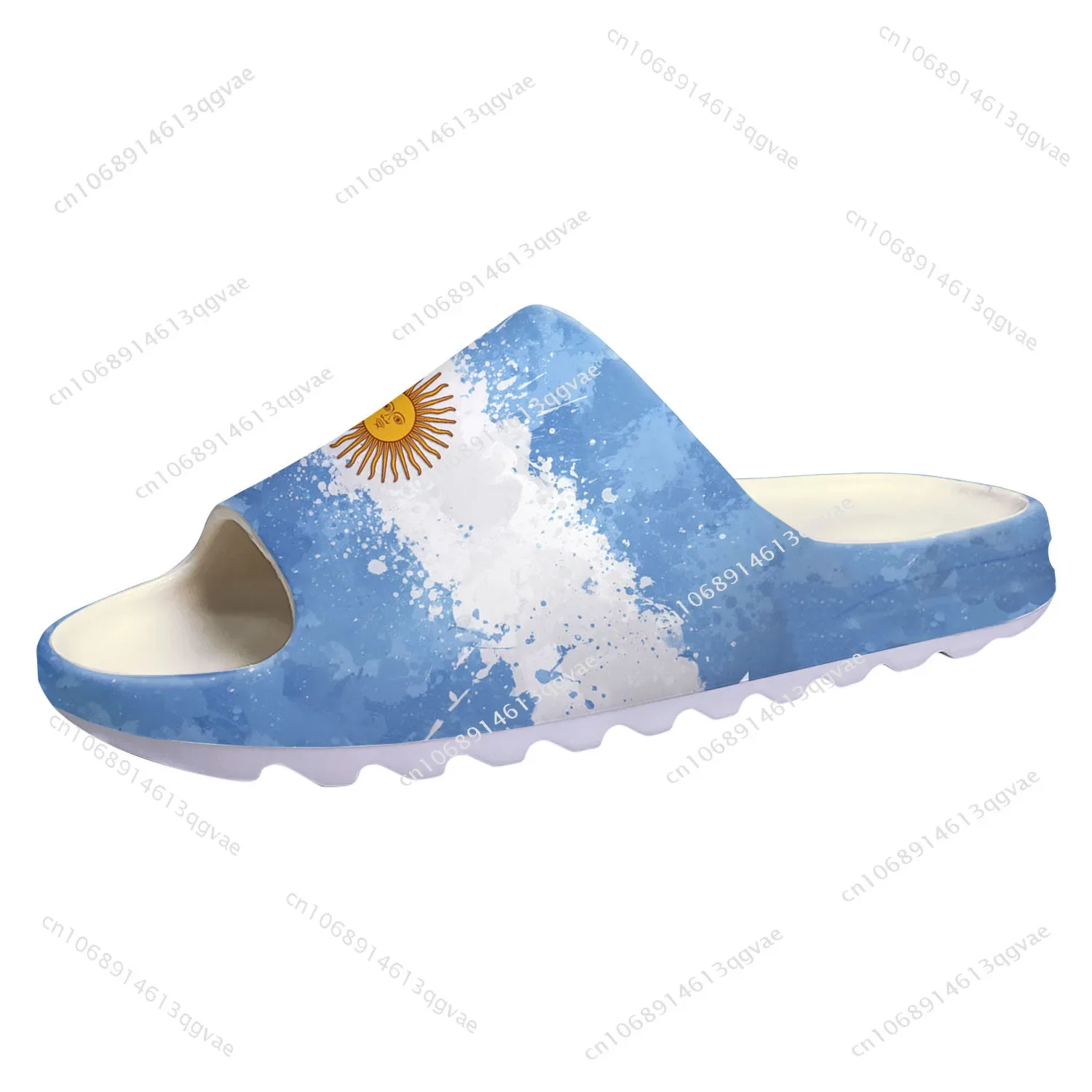 Argentine Flag Soft Sole Sllipers Home Clogs Step on Water Shoes Mens Womens Teenager Beach Argentina Customize on Shit Sandals