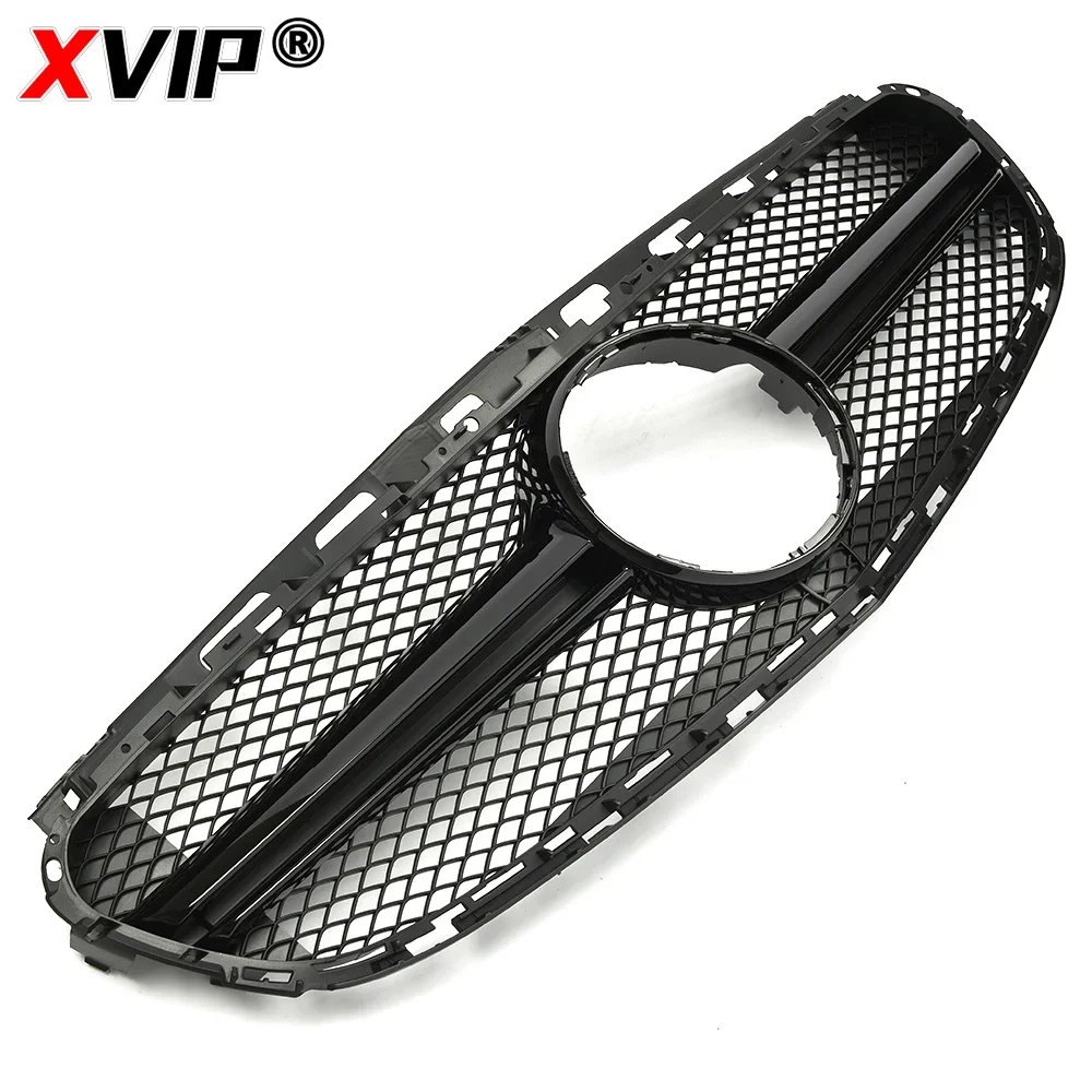 XVIP Chrome Black Diamonds Style Racing Grille For Mercedes Benz E-Class W212 E300 E350 E400 14-16 AMG Style Front Bumper Grille