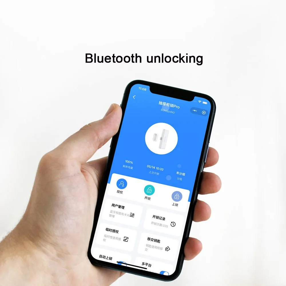 YEELOCK Smart Drawer Cabinet Lock Pro NFC/BT5.3 Wireless Control APP Unlock Anti-Theft Remote Keyless Lock for Child Safety File