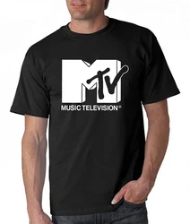 Men Retro T Shirt Mtv Throwback TShirt Vintage 80S 90S Bands Pop Music Tv Culture Tee Oversized Tops Roupas Masculinas Shirt