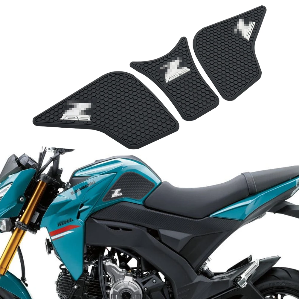 

For Kawasaki Z125 Pro Z125Pro 2016 to 2022 2023 Motorcycle Tank Grip Side Decals Anti Slip Tank Pad Stickers