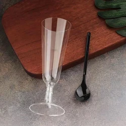 20Pcs/Champagne Red Wine Glasses Disposable Champagne Glasses Toast Champagne Flute Cocktail Glasses Wedding Party Supplies