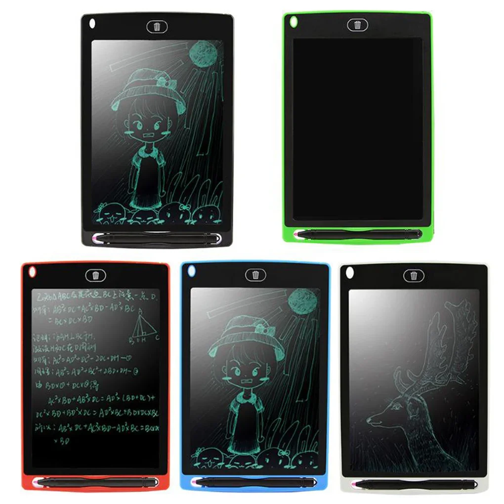 6.5/8.5/10/12 polegada lcd escrita tablet prancheta eletrônica placa gráfica ultra-fino portátil almofadas de escrita crianças presentes