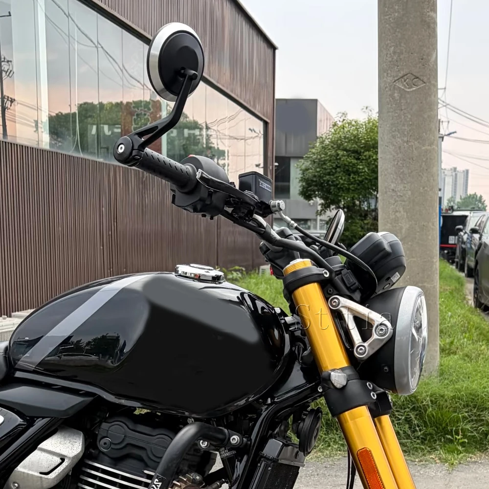 Motorcycle Handlebar Rearview Handle Bar End Mirror For Triumph Rocket 3 Street Triple S 765 RS/R Speed Triple 1200RS/RR