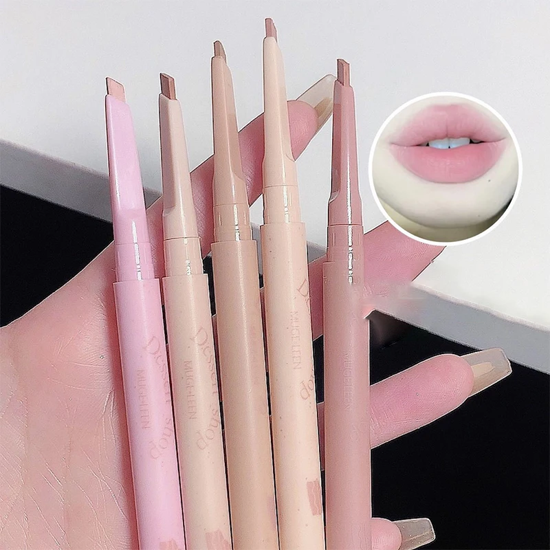 Matte Nude Lip Liner Pencil Long Lasting Waterproof 3D Lips Plump Lipstick Natural Outline Lip Contour Line Makeup Lipliner Pen