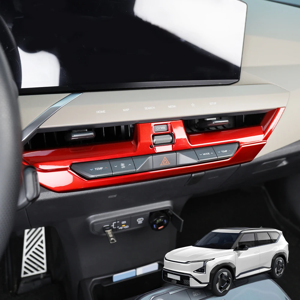 

For Kia EV5 2024-2025 LHD ABS Dashboard Middle Air Condtioner Vent Cover Trim Car Interior Accessories